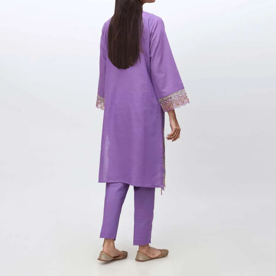 2PC- Embroidered Khaddar Suit PW3057