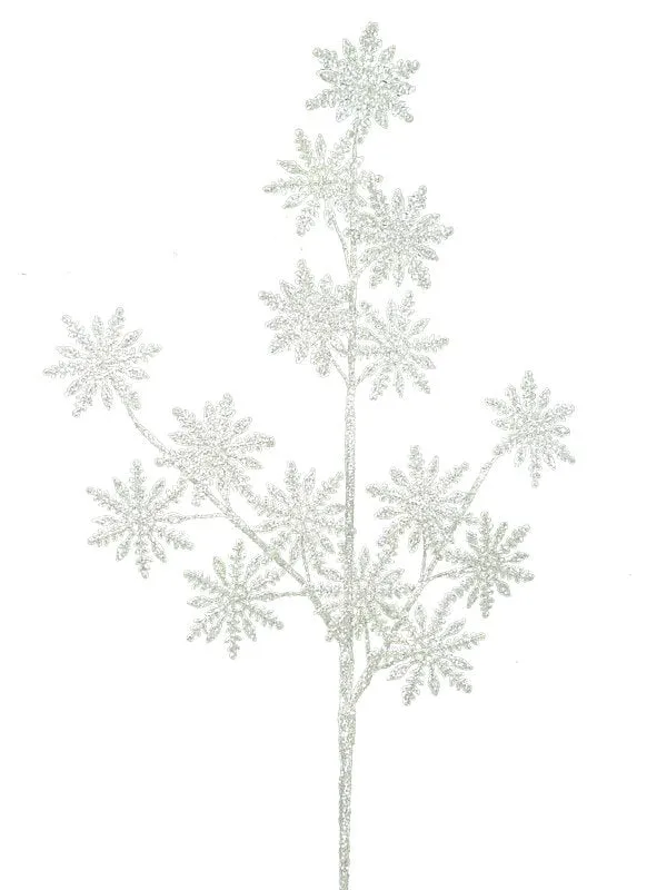 31" Glitter Snowflake Spray