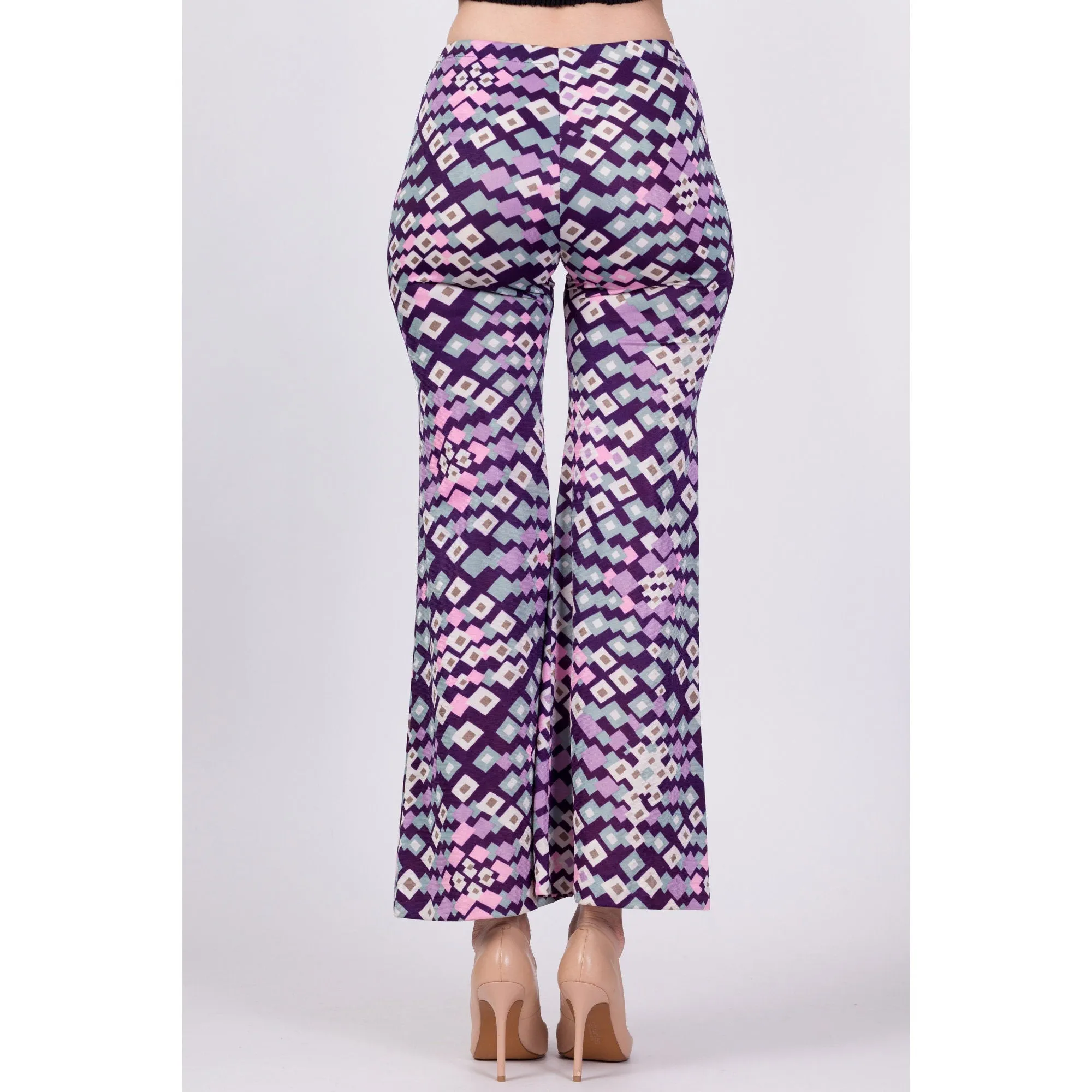 70s Psychedelic Geometric Pants - Extra Small