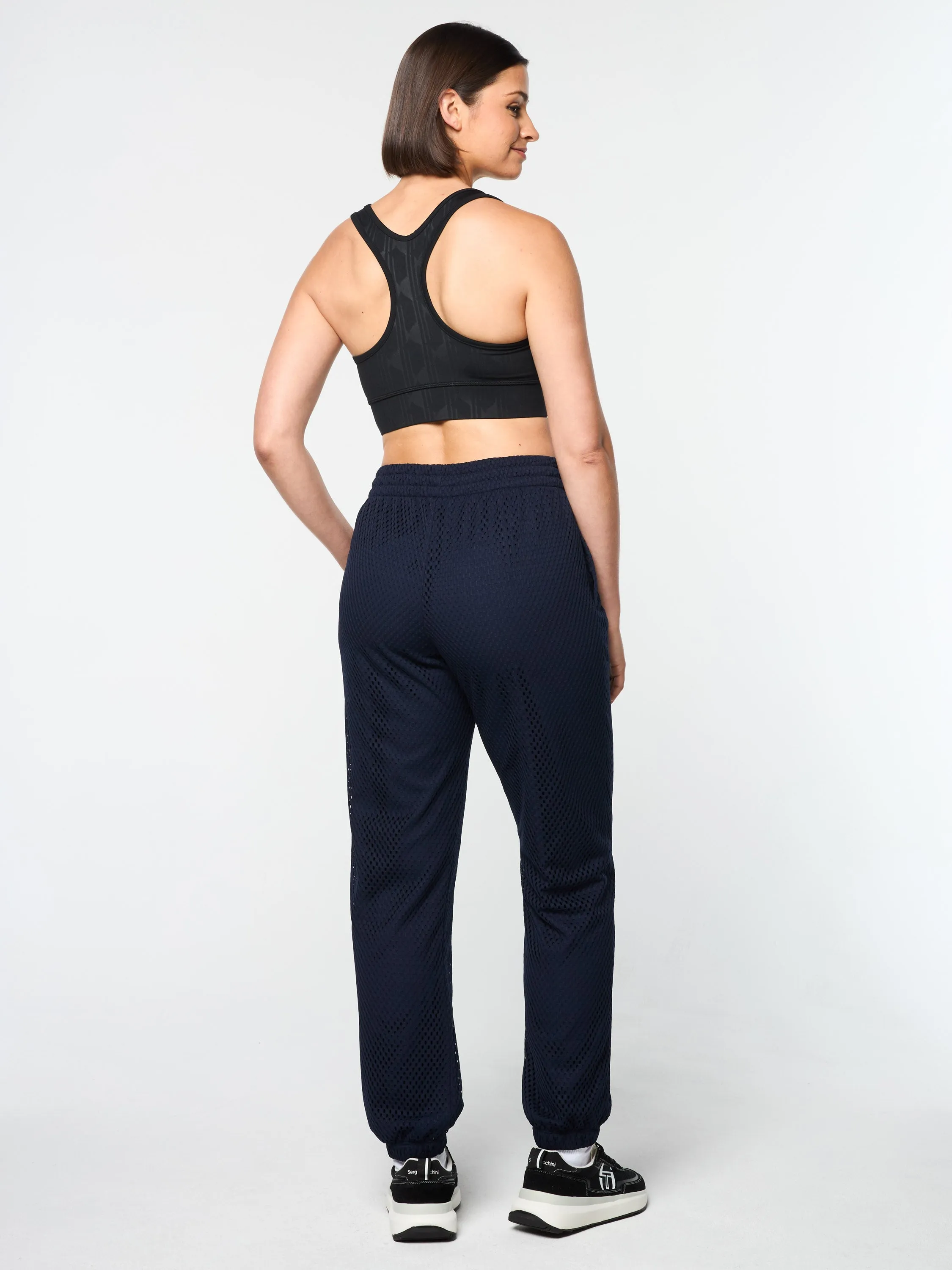 Adria Mesh Track Pant- Maritime Blue