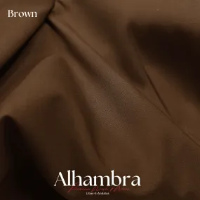 Alhambra Premium 4 Season Wash & Wear Suit (Brown) 4-Meter