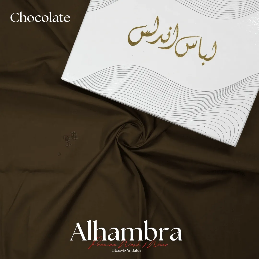 Alhambra Premium 4 Season Wash & Wear Suit (Chocolate) 4-Meter