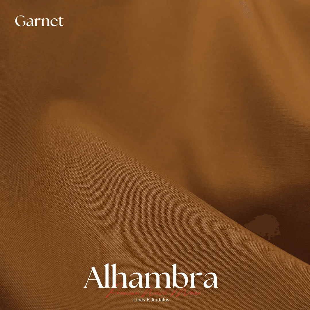 Alhambra Premium 4 Season Wash & Wear Suit (Garnet) 4-Meter