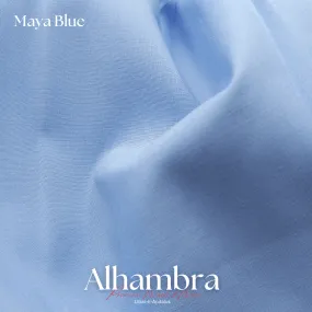 Alhambra Premium 4 Season Wash & Wear Suit (Maya Blue) 4-Meter