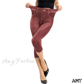 Amy Fashion - Fashion High Waist Skinny Jeans