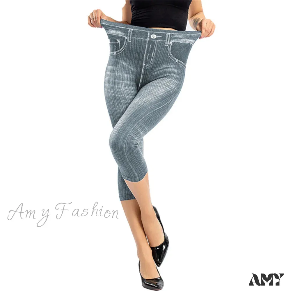 Amy Fashion - Fashion High Waist Skinny Jeans