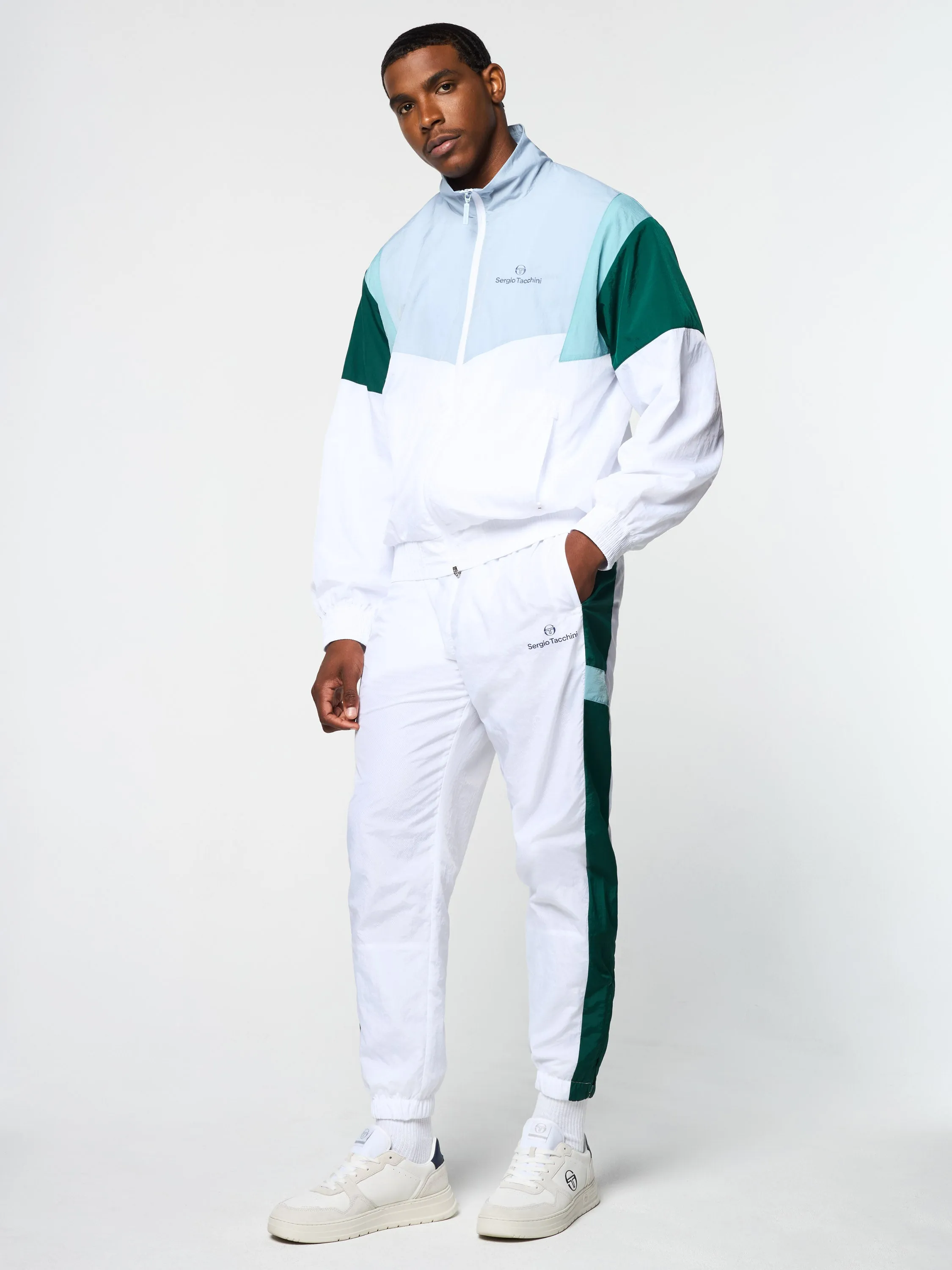 Angolo Track Jacket- Brilliant White