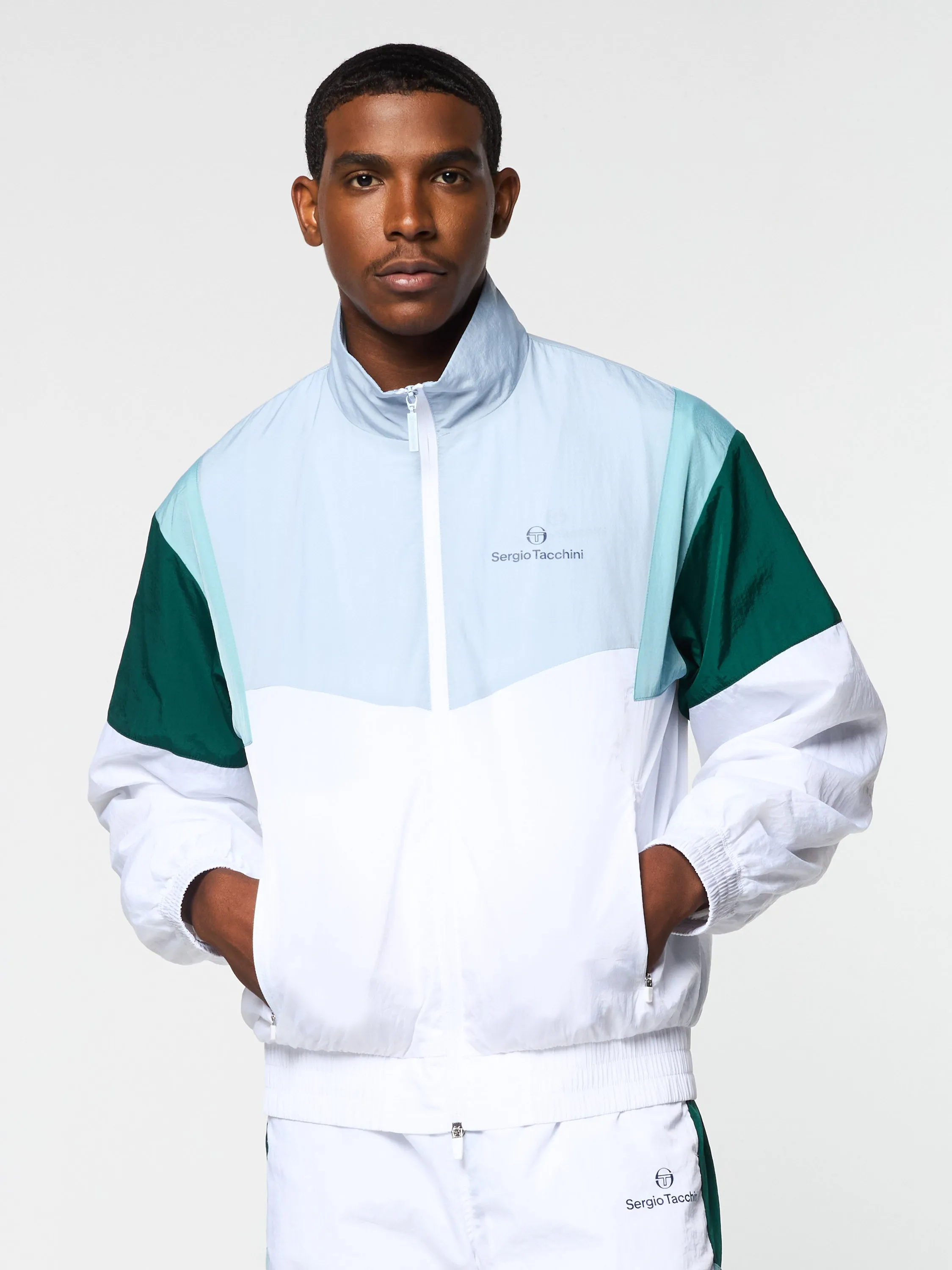 Angolo Track Jacket- Brilliant White