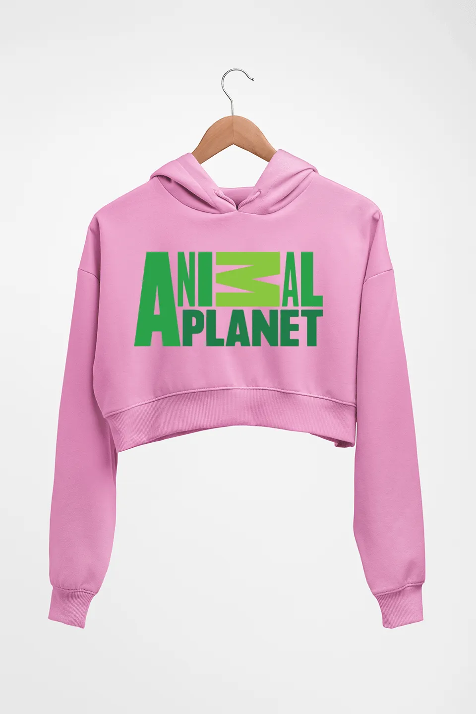 Animal Planet Crop HOODIE FOR WOMEN