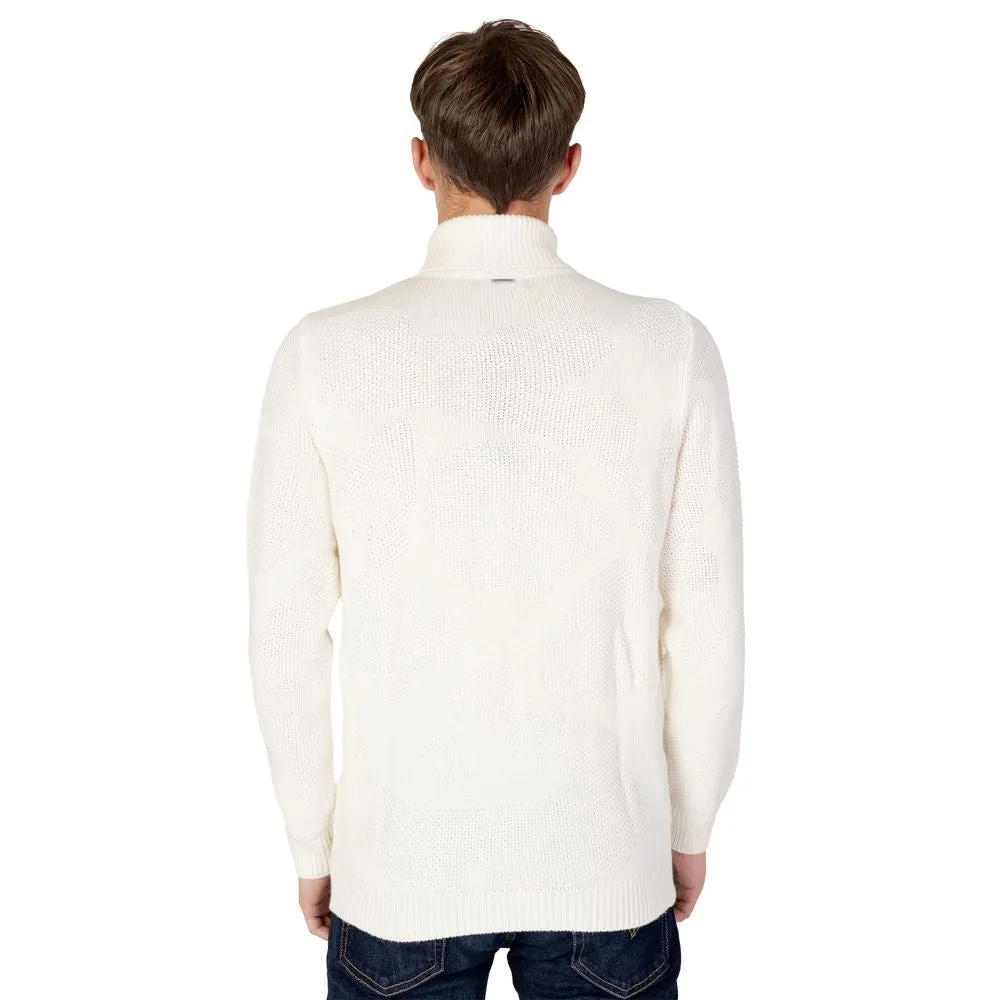 Antony Morato Cream Acrylic Sweater