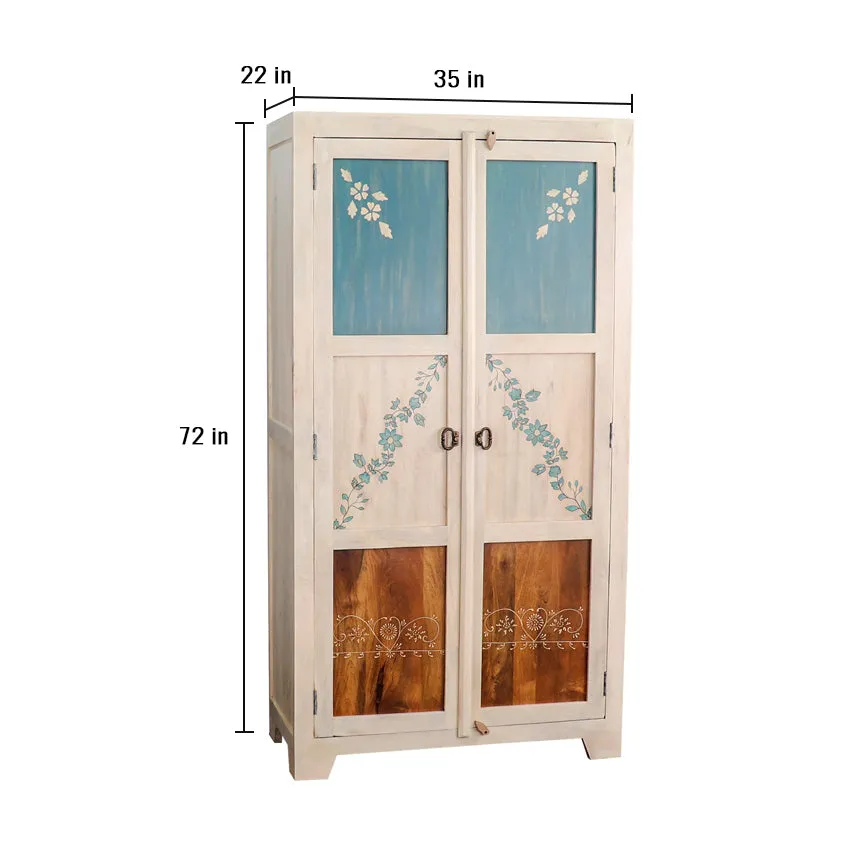 Athens Solid Wood 2 Door Wardrobe