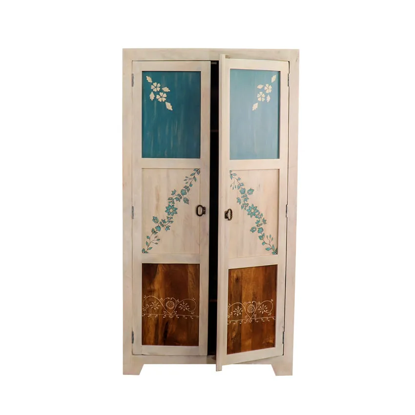 Athens Solid Wood 2 Door Wardrobe