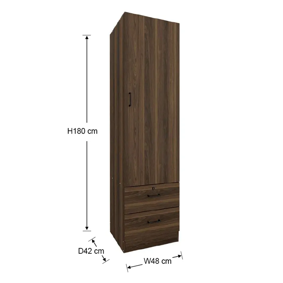 Averie 1 Door Wardrobe with 2 Drawer