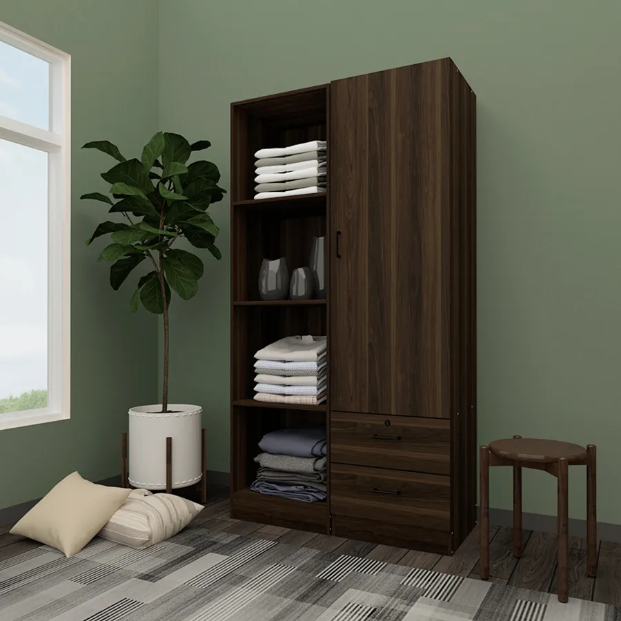 Averie 1 Door Wardrobe with 2 Drawer