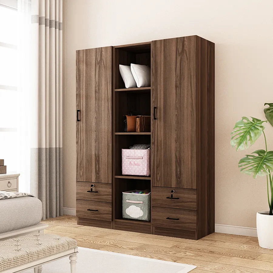 Averie Open Wardrobe with 4 Shelves