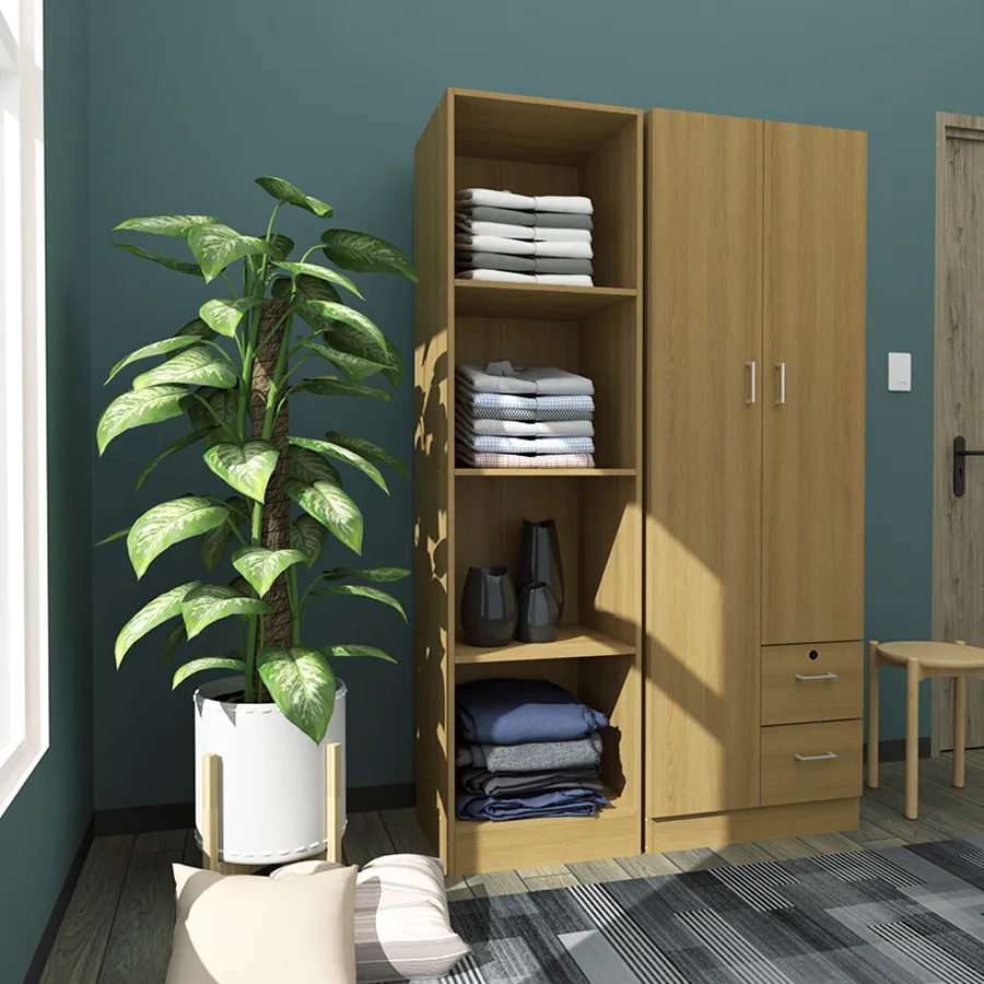 Averie Open Wardrobe with 4 Shelves