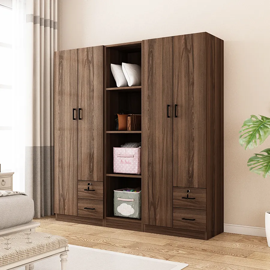 Averie Open Wardrobe with 4 Shelves