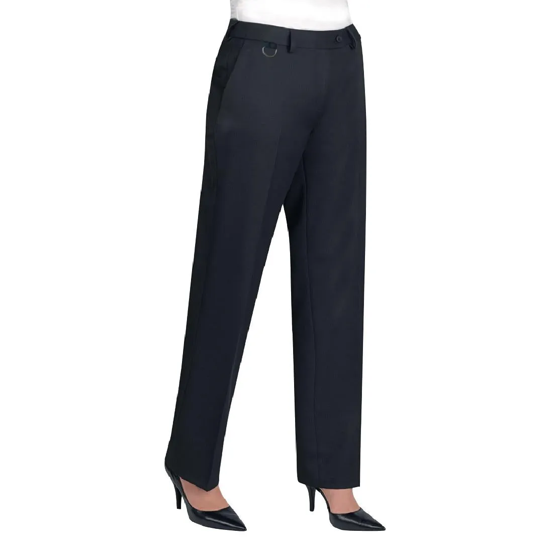 BA054-18 Brook Taverner Ladies Venus Black Waiting Trousers Size 18