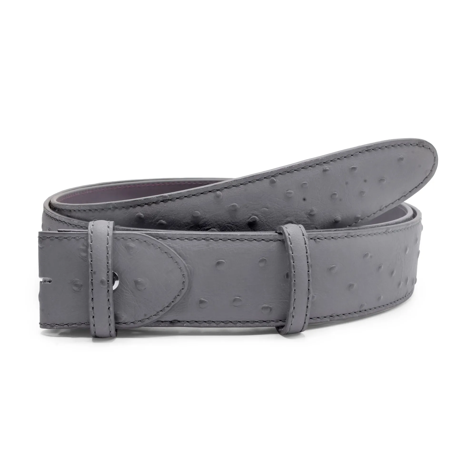 Bacall Mock Ostrich Quill Effect Belt Strap