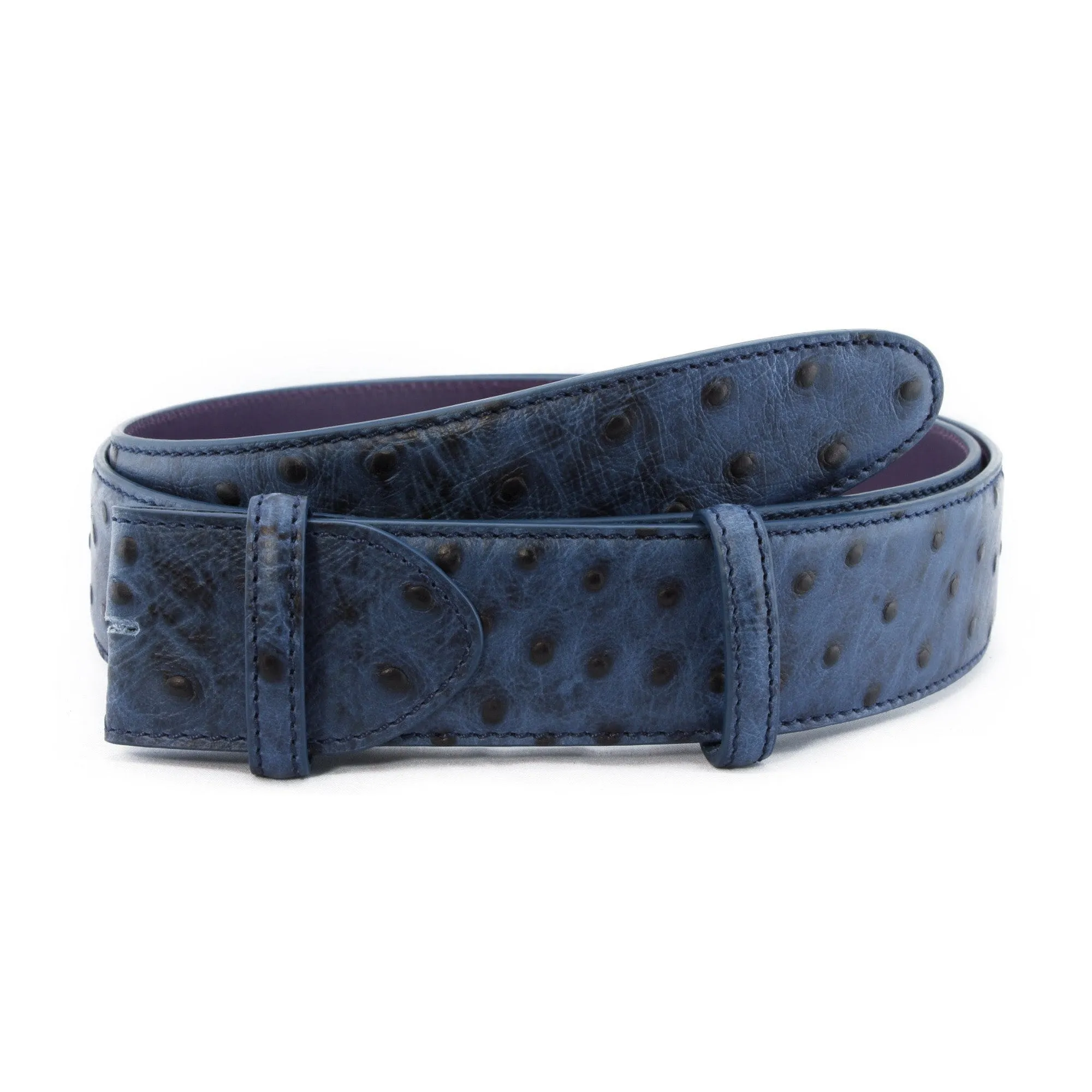 Bacall Mock Ostrich Quill Effect Belt Strap