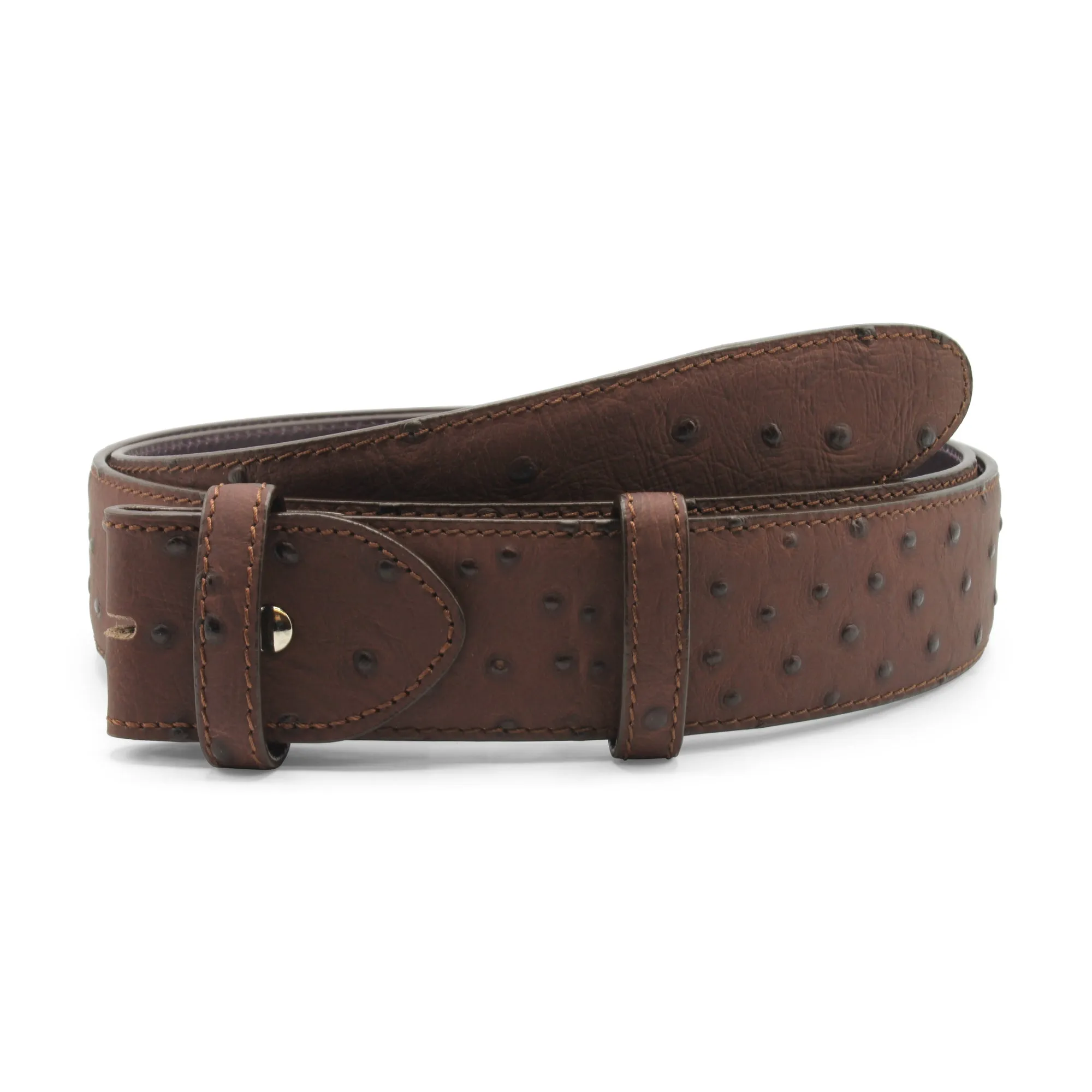 Bacall Mock Ostrich Quill Effect Belt Strap