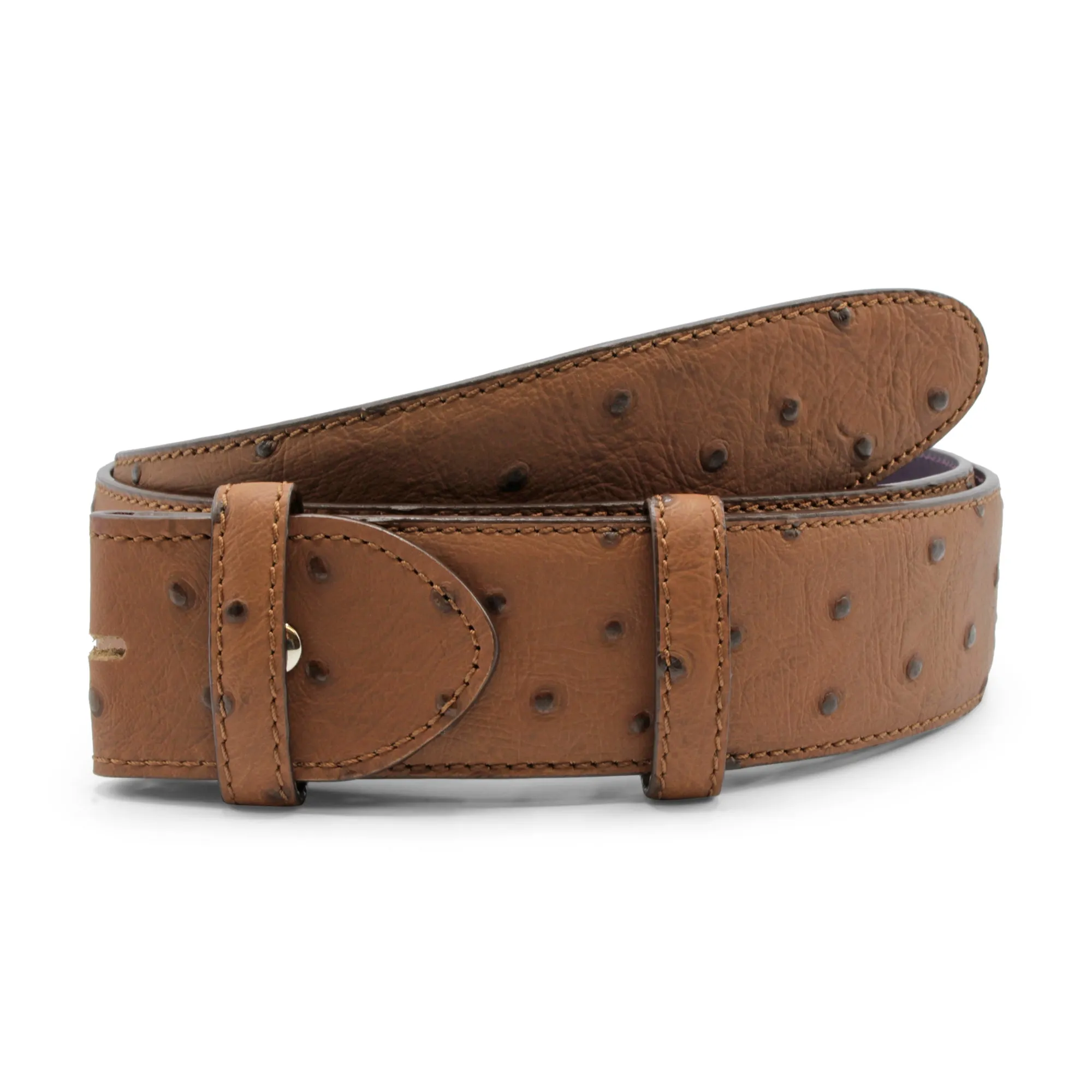 Bacall Mock Ostrich Quill Effect Belt Strap