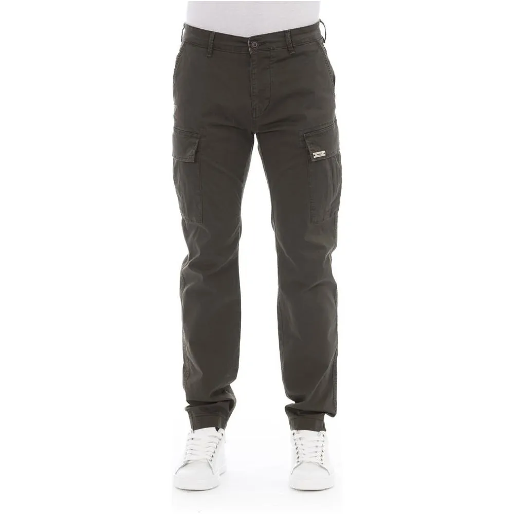 Baldinini Trend Army Cotton Men Trouser