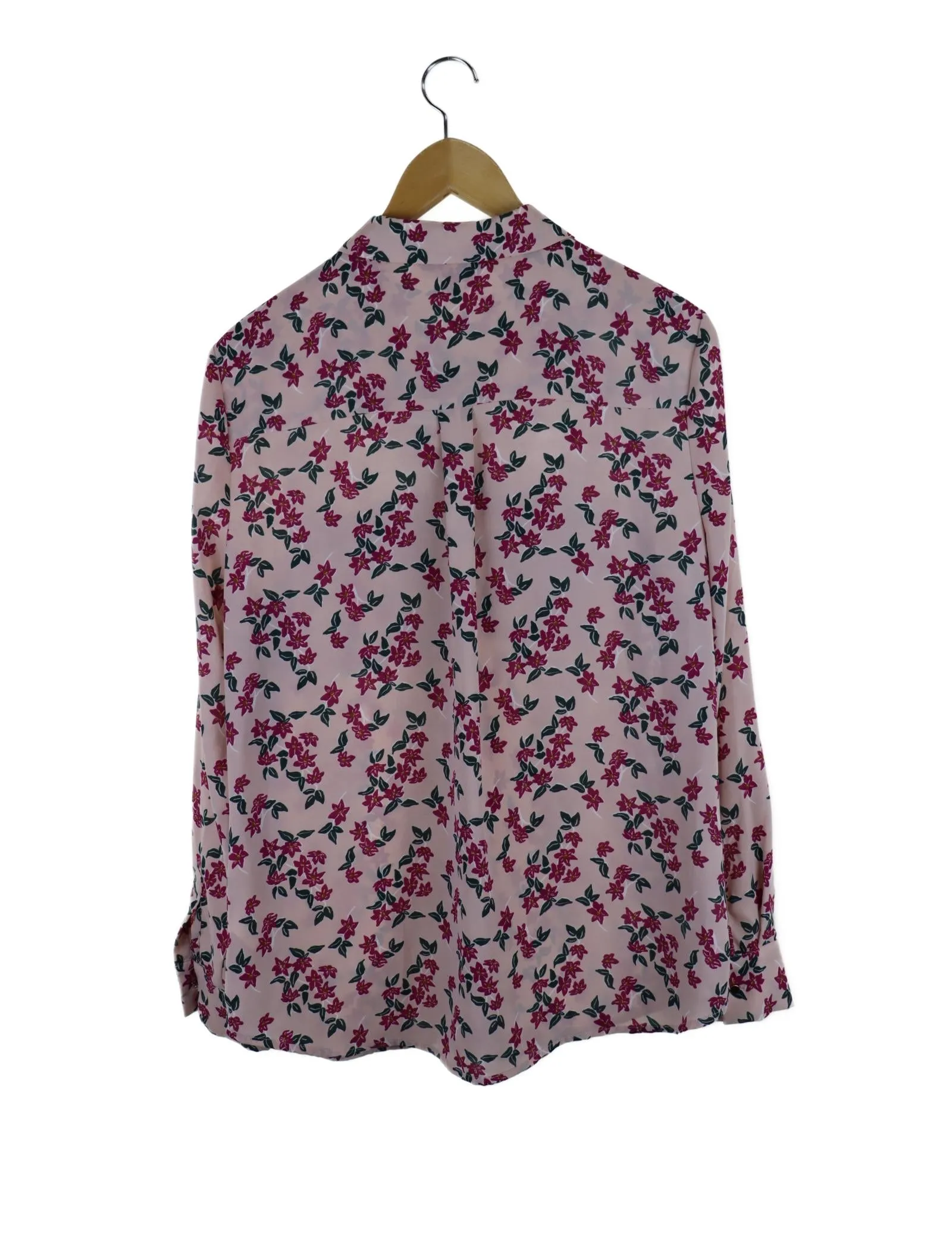 Basque Pink Floral Blouse 12