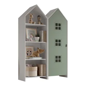 'Beach House' Wardrobe and Shelf Set - Green