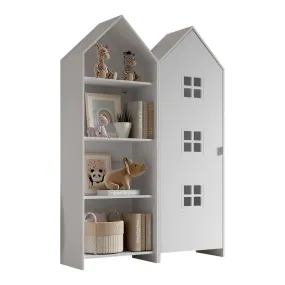 'Beach House' Wardrobe and Shelf Set - White