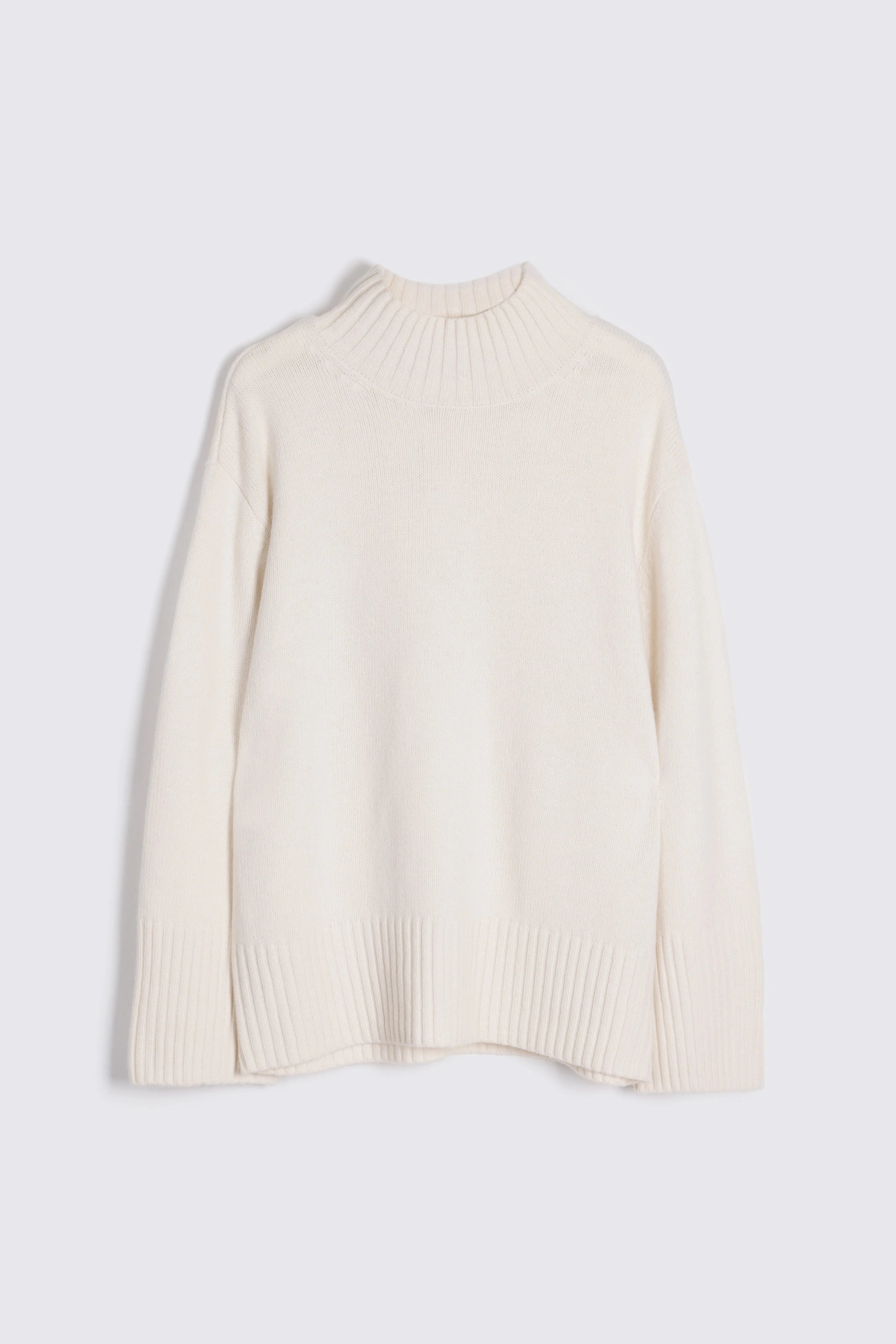 Belle Funnel Neck Jumper (Ivory)