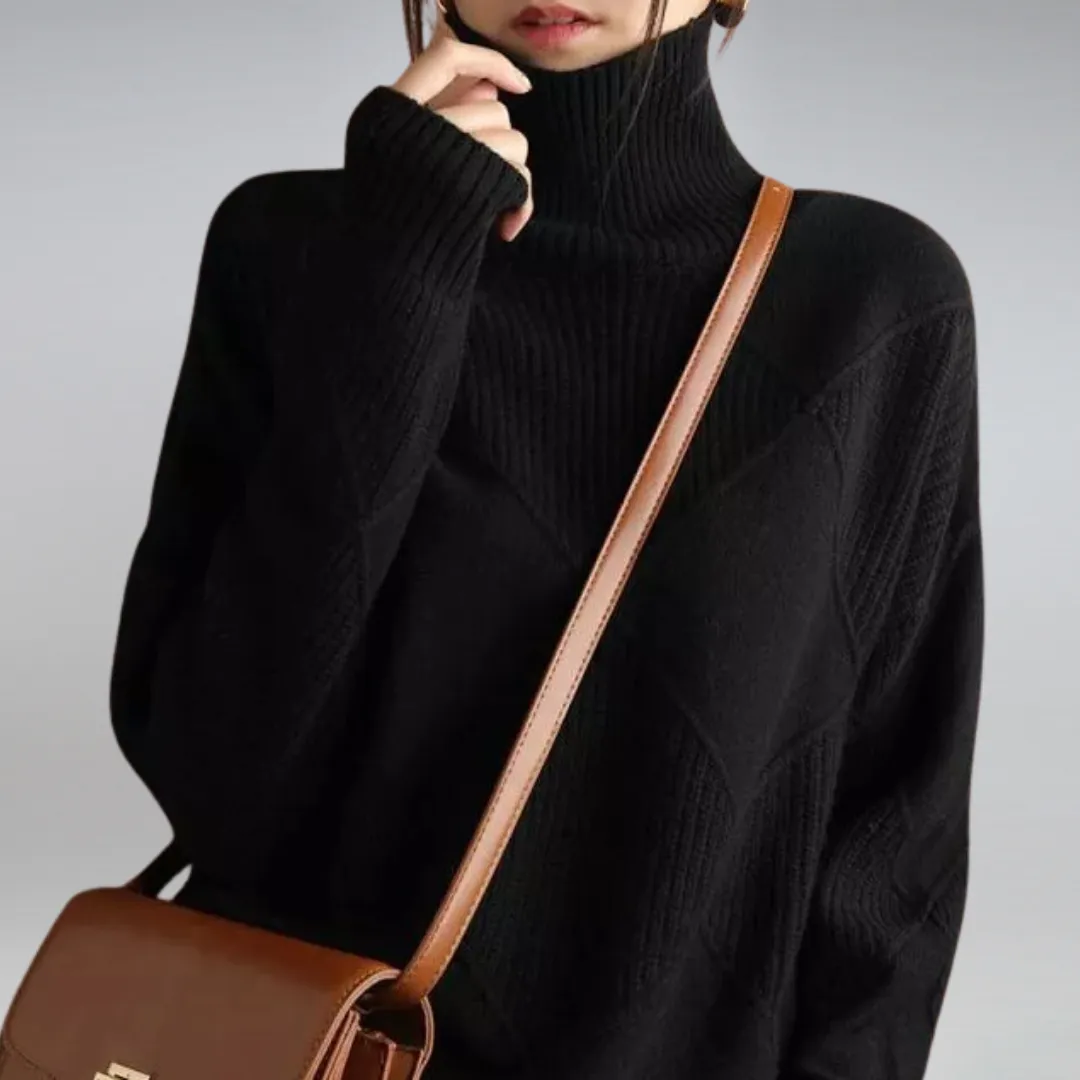 BEULAH - SOFT TURTLENECK SWEATER