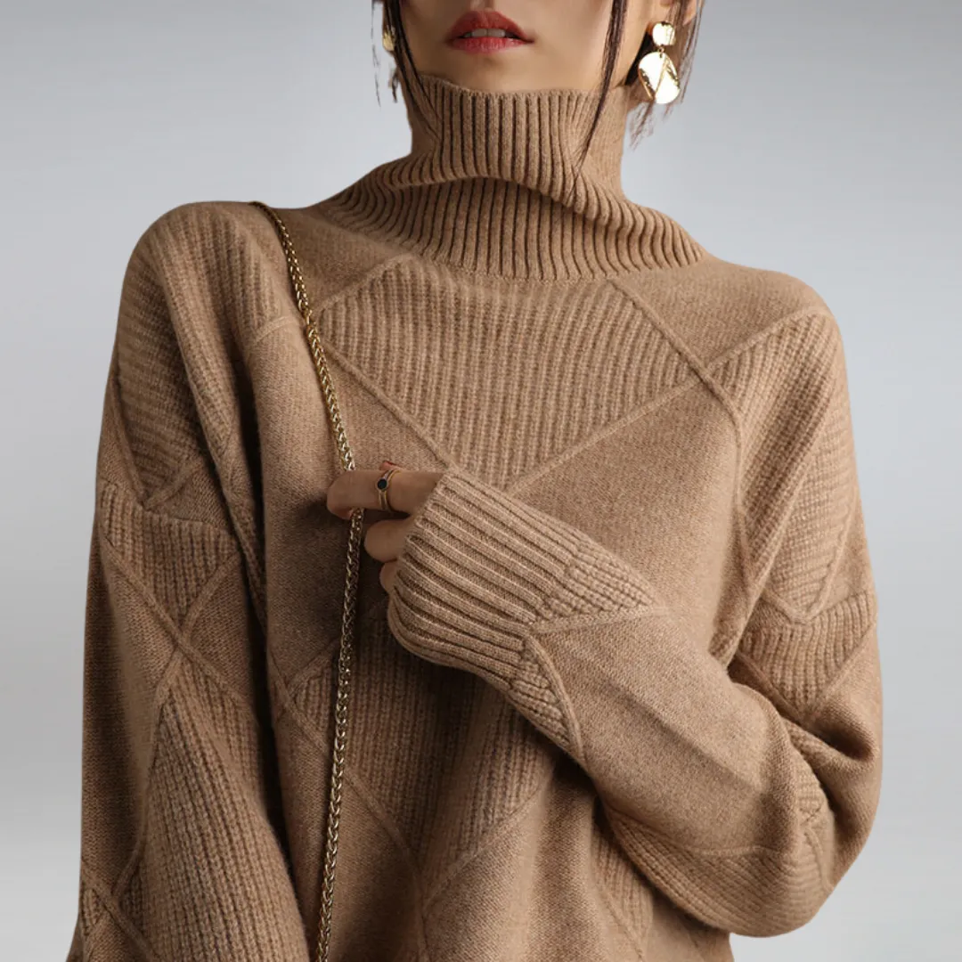 BEULAH - SOFT TURTLENECK SWEATER