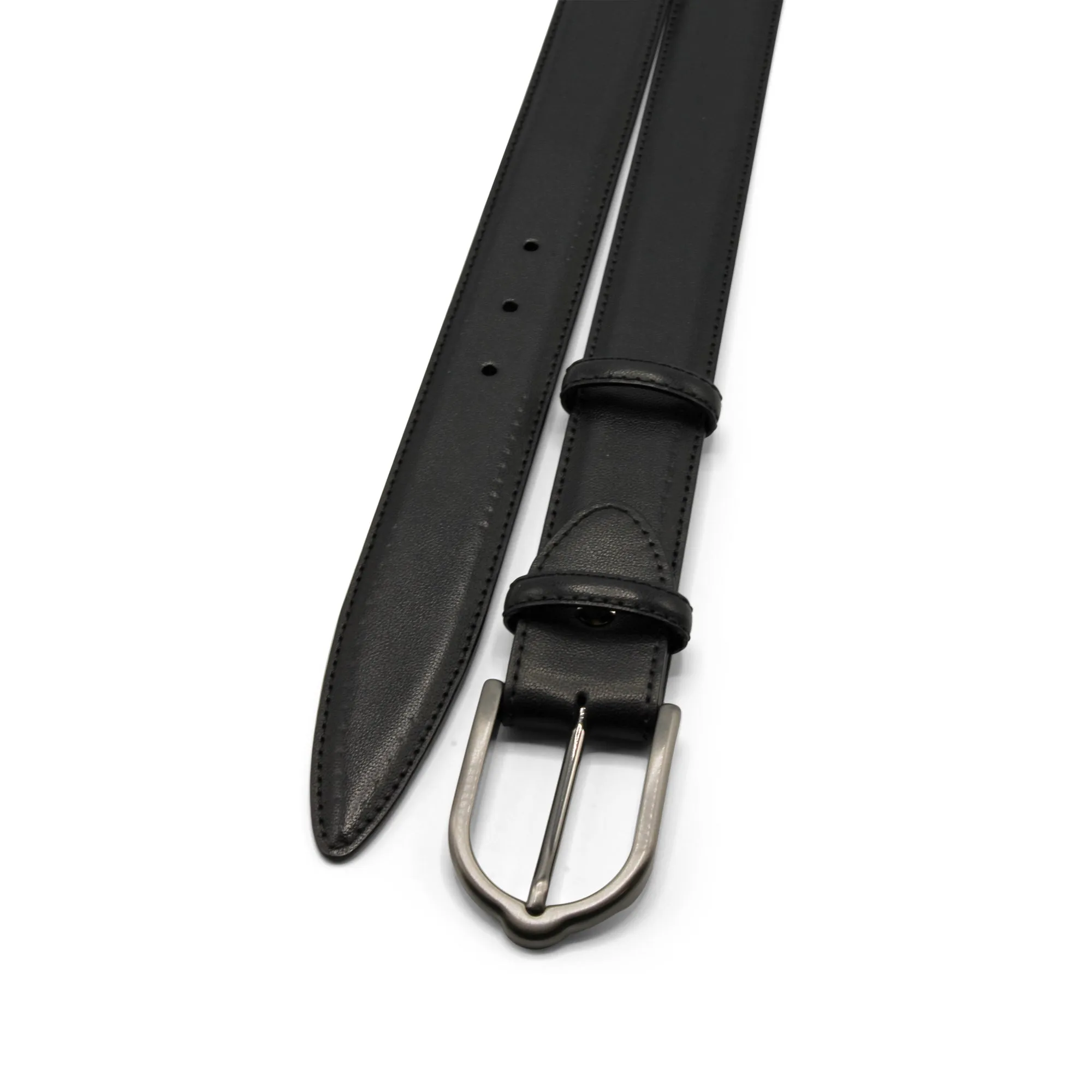 Black Cagney Hand Burnished Gunmetal Belt