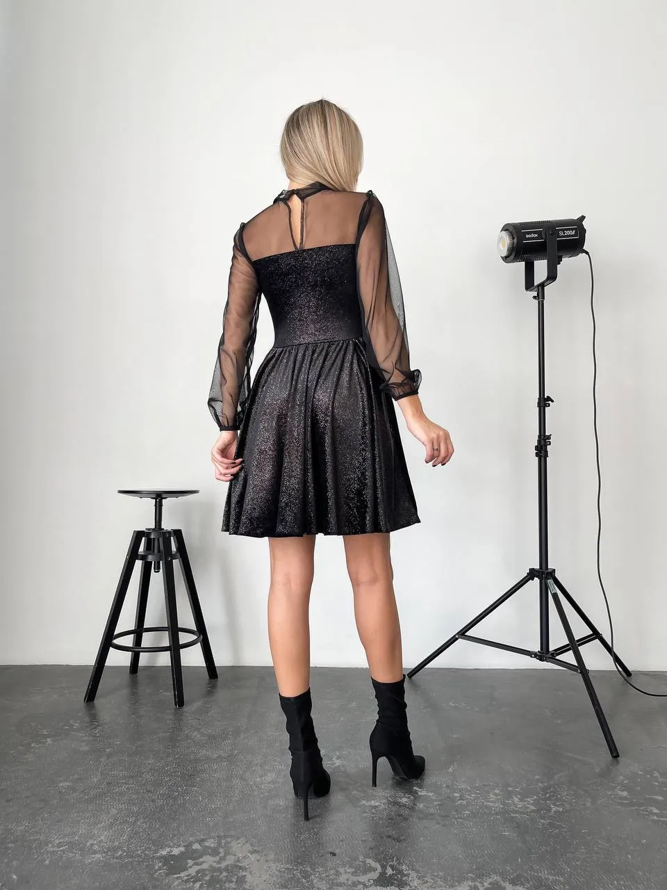 Black mini dress “Breta”