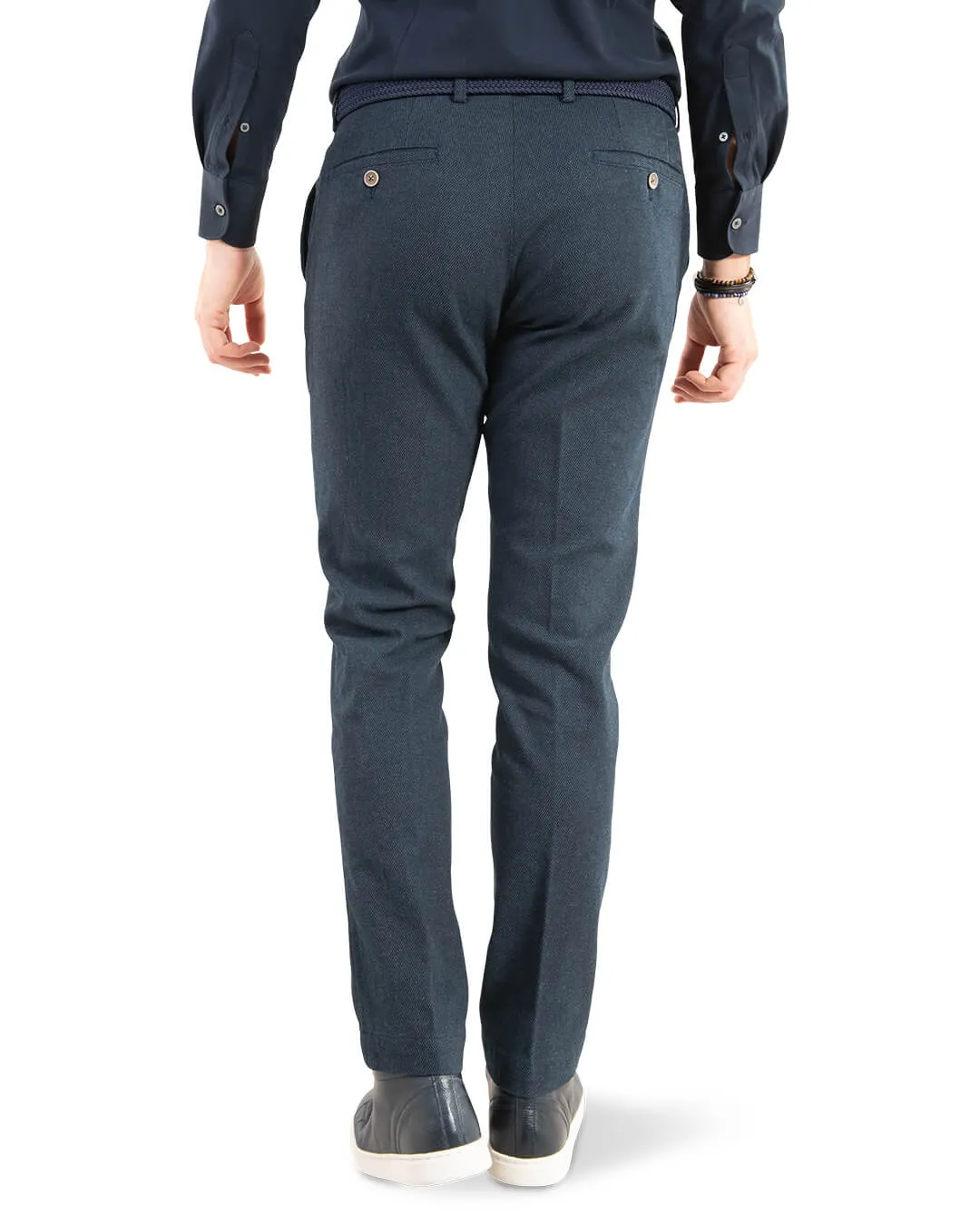 Blue Birdseye Trousers