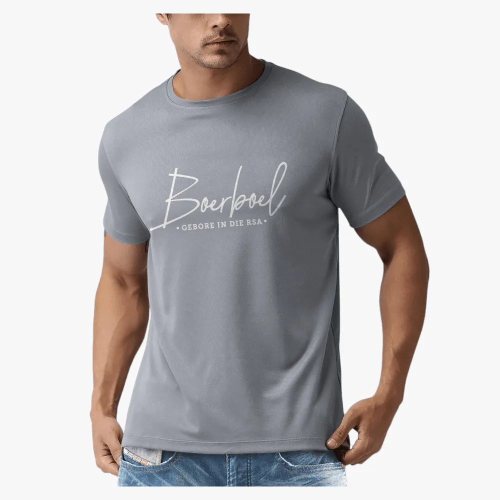 Boerboel Mens Premium Cotton Short Sleeve Tee Dove Grey