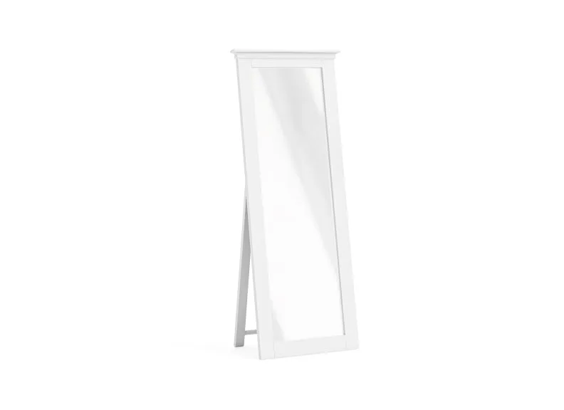 Bordeaux White Cheval Mirror