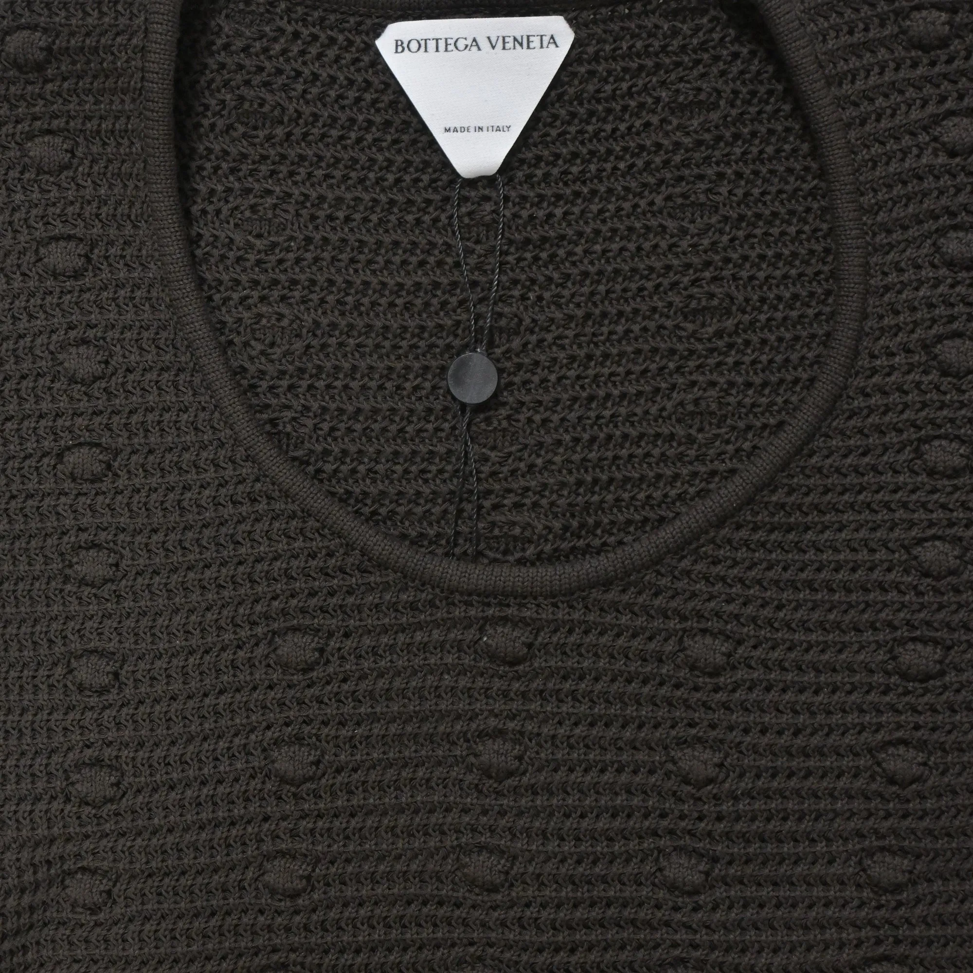 Bottega Veneta Knitted Jumper in Green Cotton