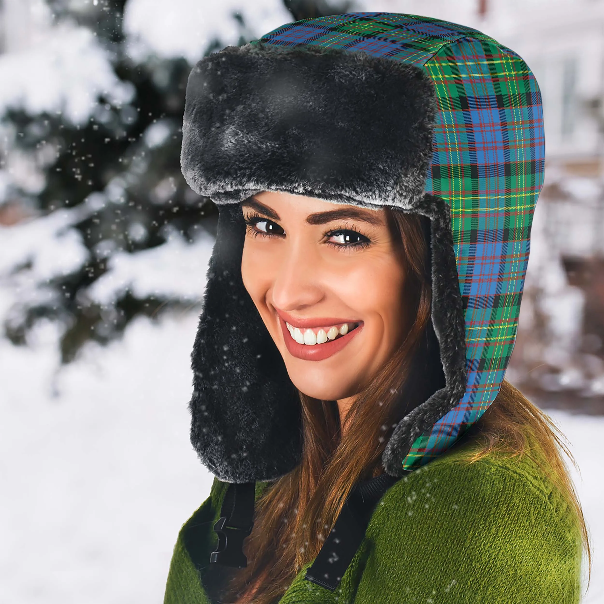 Bowie Ancient Tartan Winter Trapper Hat