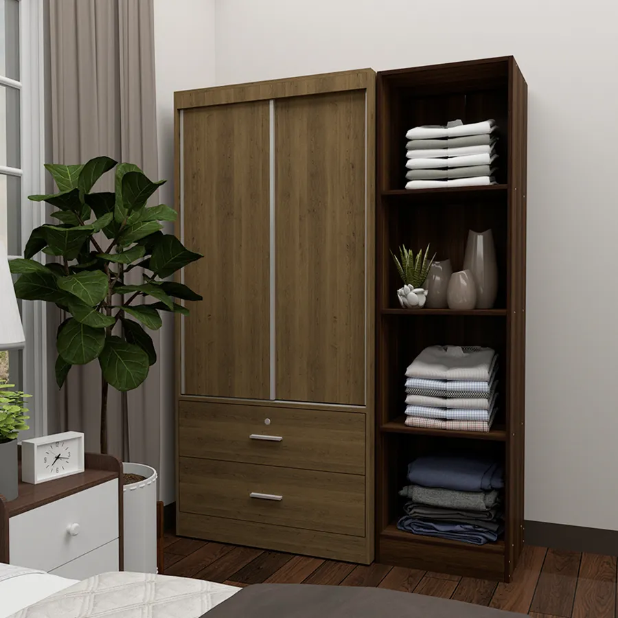 Brendle 120 cm Sliding Wardrobe