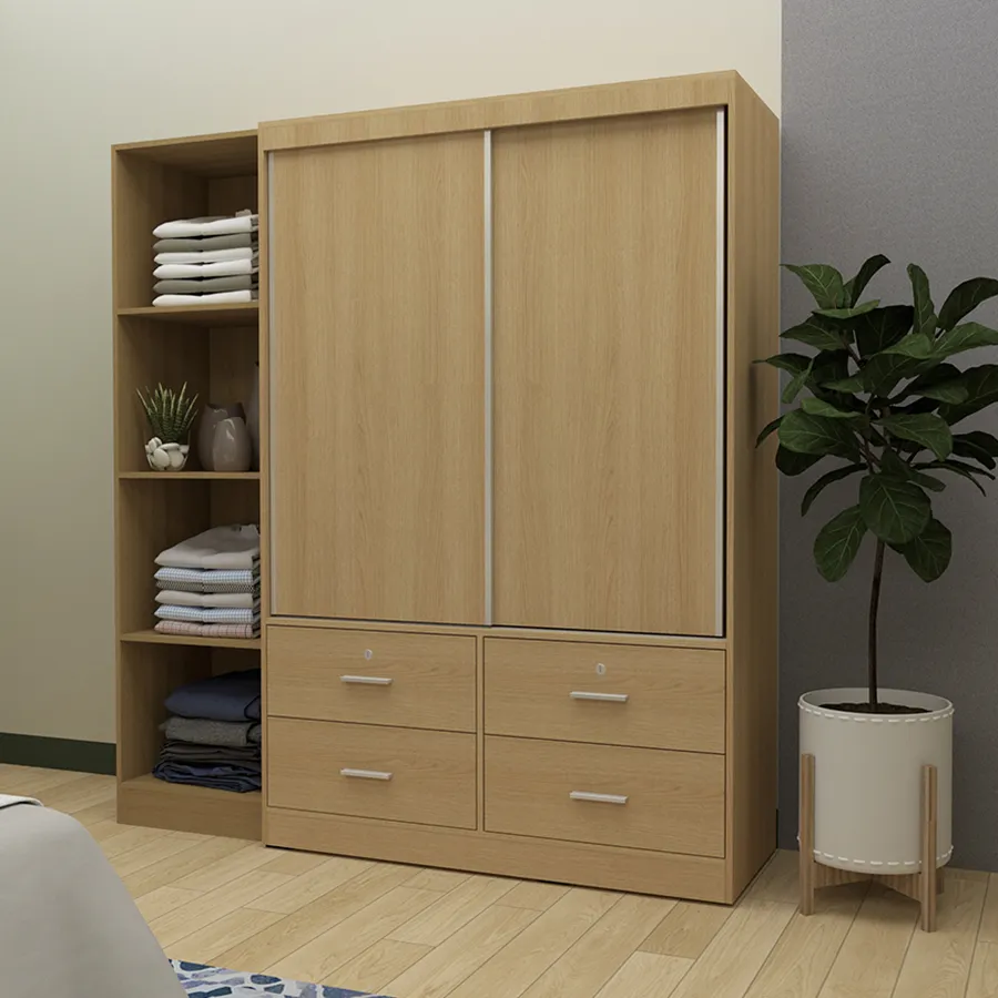 Brendle 120 cm Sliding Wardrobe