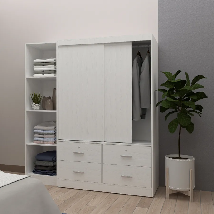 Brendle 120 cm Sliding Wardrobe