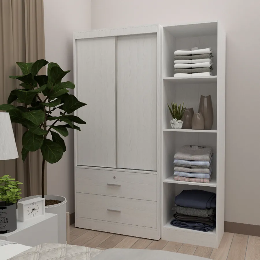 Brendle 80 cm Sliding Wardrobe