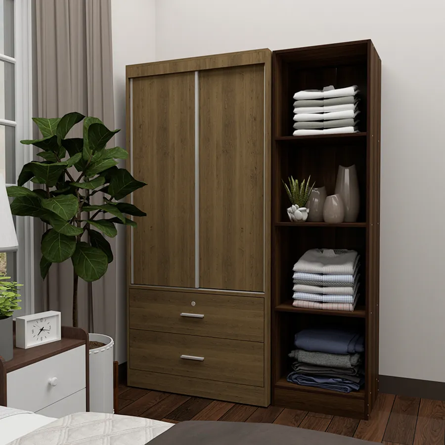 Brendle 80 cm Sliding Wardrobe