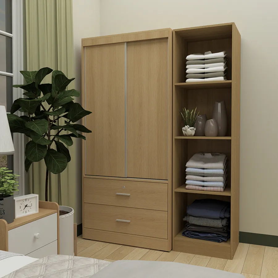 Brendle 80 cm Sliding Wardrobe