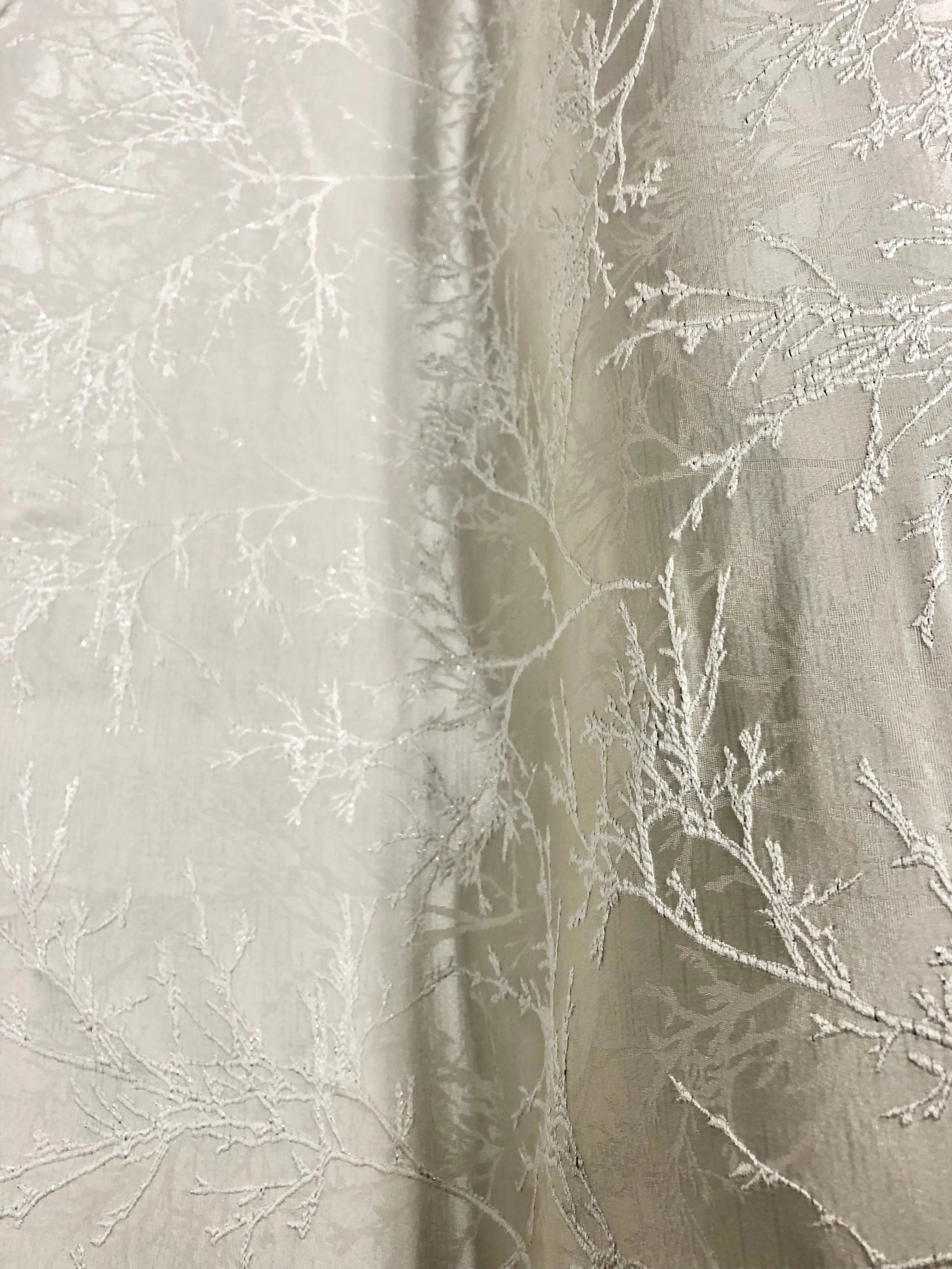 Brocade - 60-inches Wide Winter White Cotton Sateen