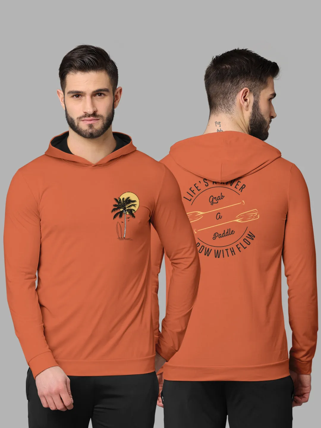 Bullmer Mens Loopknit Hooded T Shirt By Hellcat Pack of 2