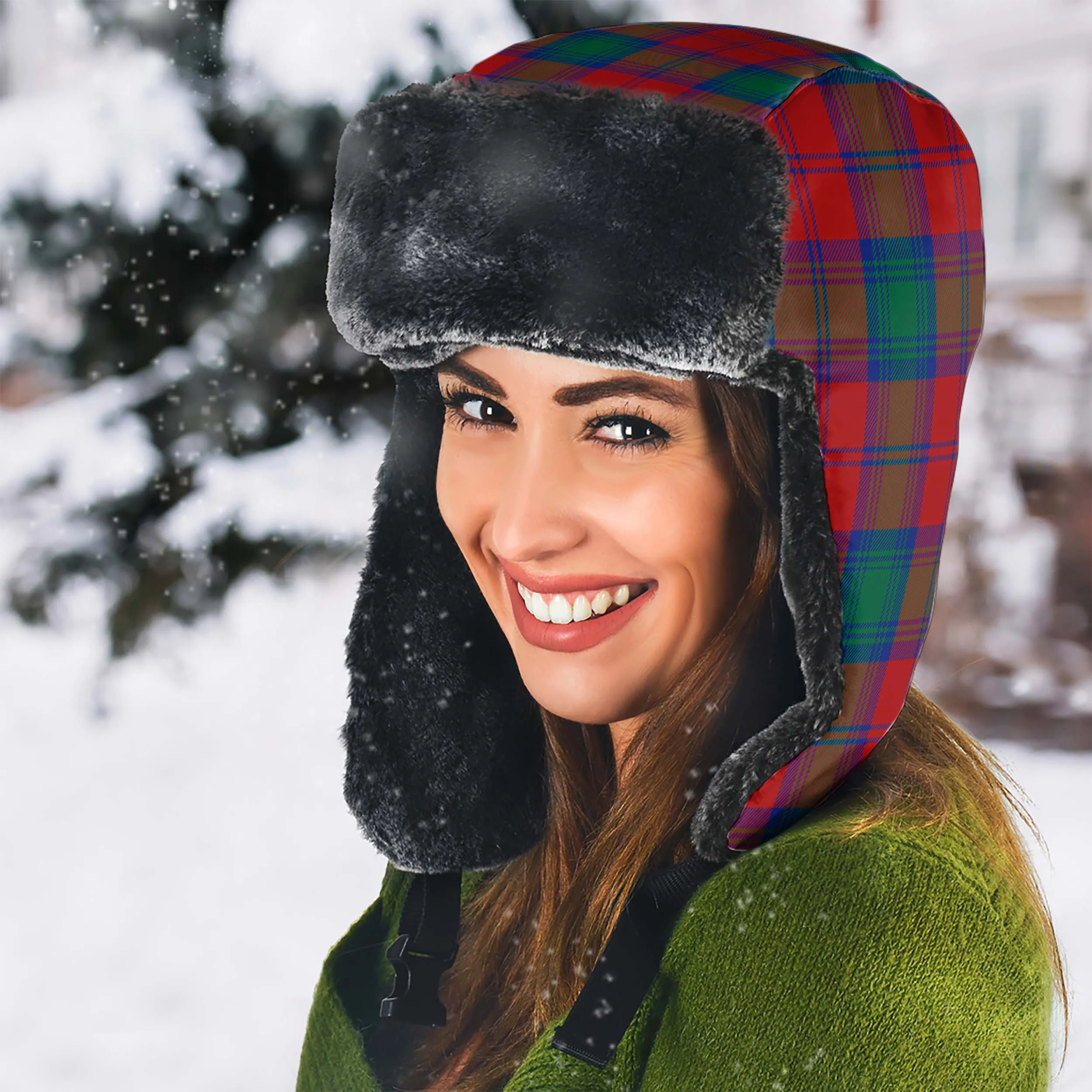 Byres (Byses) Tartan Winter Trapper Hat