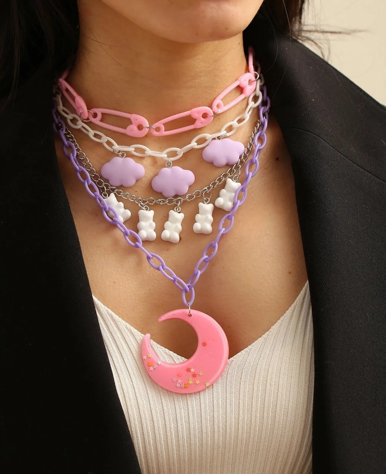 Candy Moon Decora Necklace